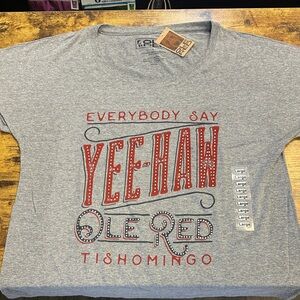 Gray Graphic YEE-HAW Ole Red Tishomingo T-Shirt LG NWT